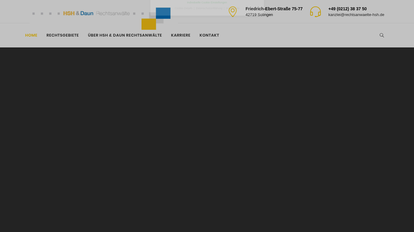 Monitorprint der Firmenwebsite