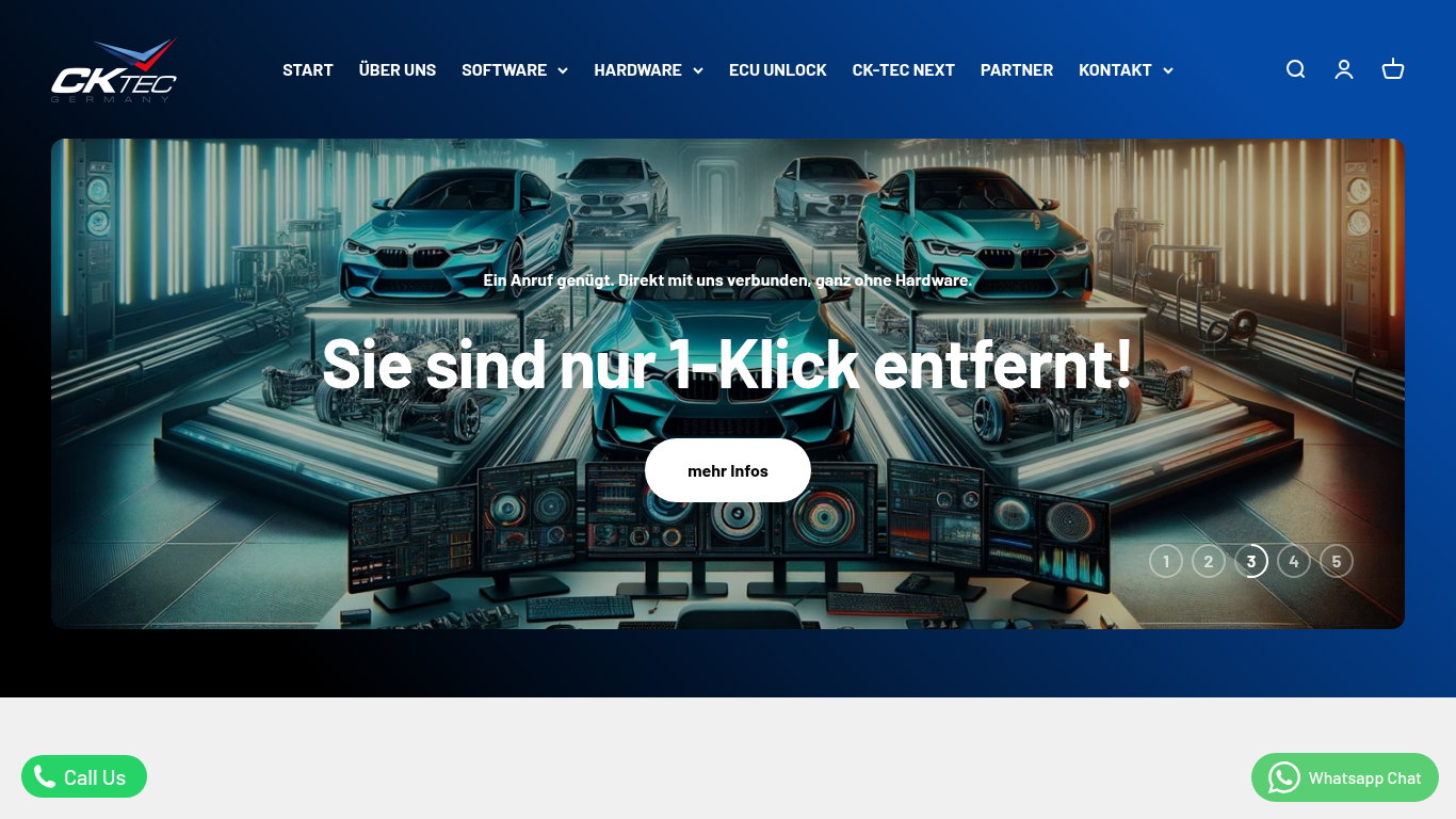 Website-Vorschau des Unternehmens