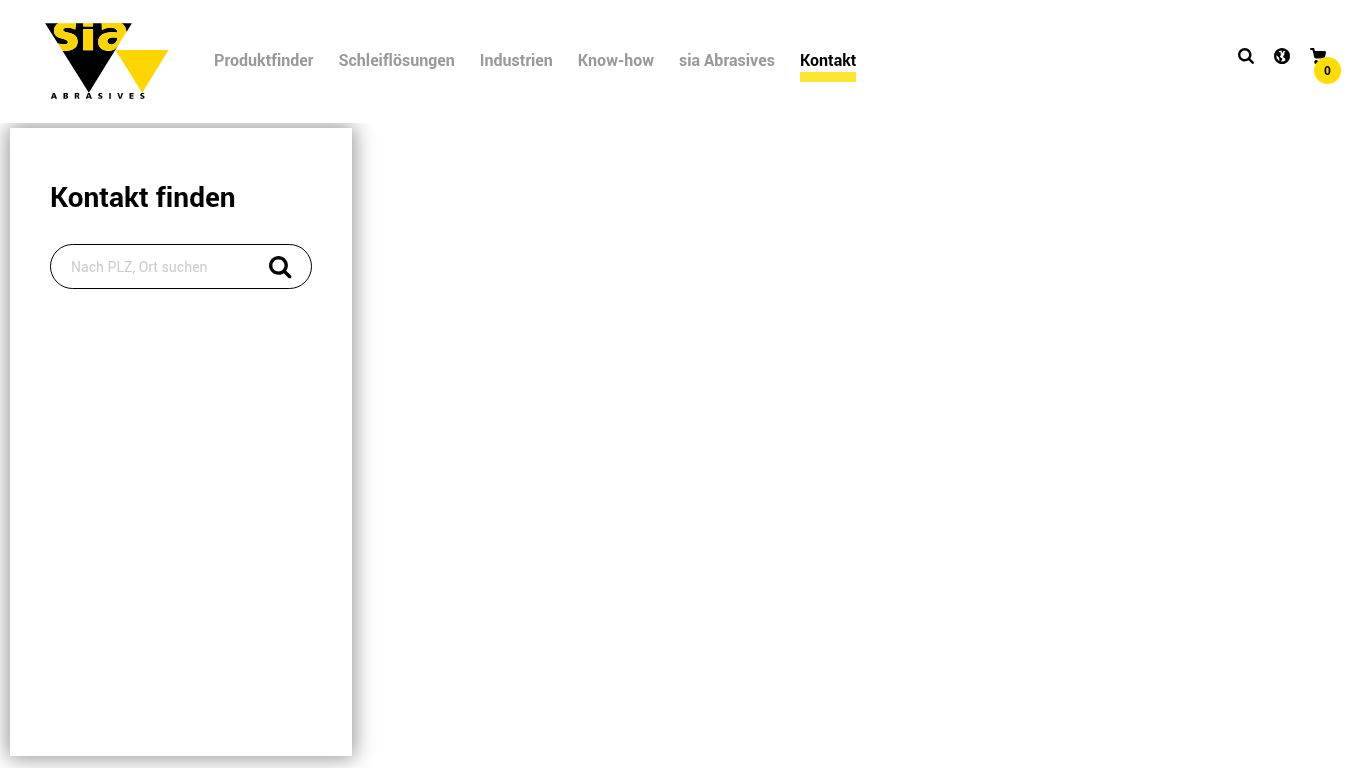 Website-Vorschau von sia Abrasives Deutschland GmbH