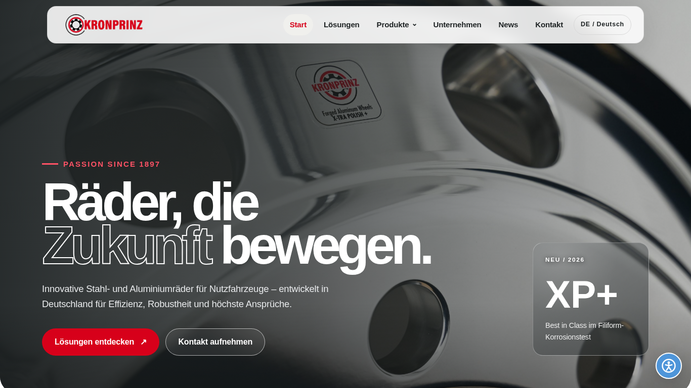 Website-Vorschau von KRONPRINZ Solingen GmbH