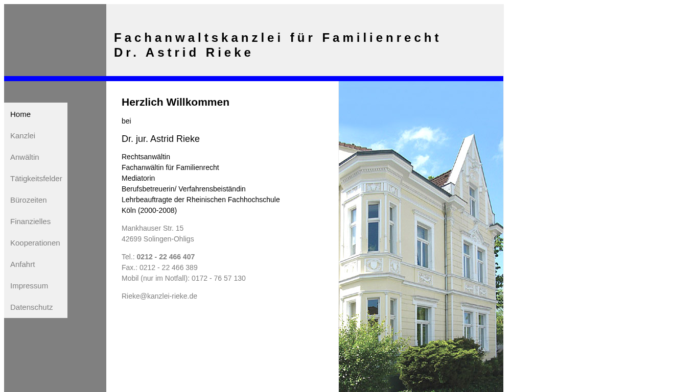 Monitorprint der Firmenwebsite