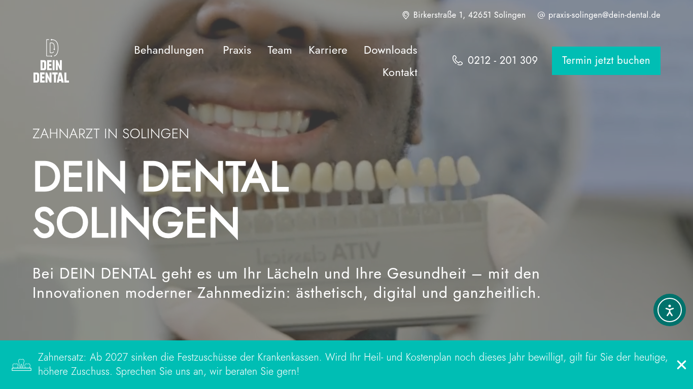Website-Vorschau von DEIN DENTAL