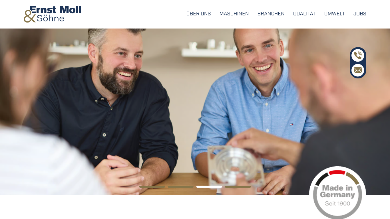 Website-Vorschau von Ernst Moll & Söhne GmbH
